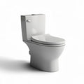 Modern one-piece toilet with sleek design elongated bowl and water-saving technology 70 x 38 x 75cm